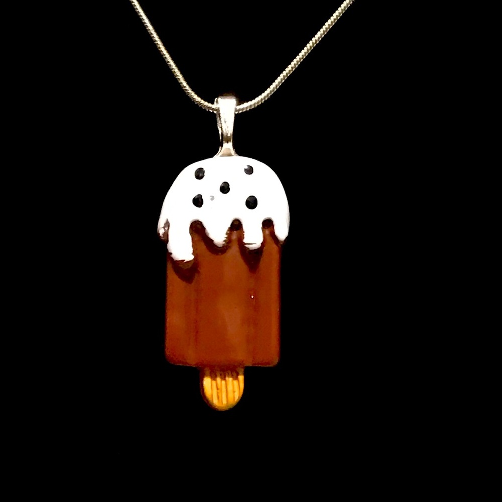Chocolate ice cream necklace